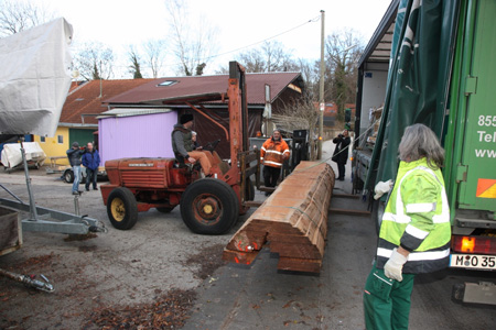 Anlieferung Holz