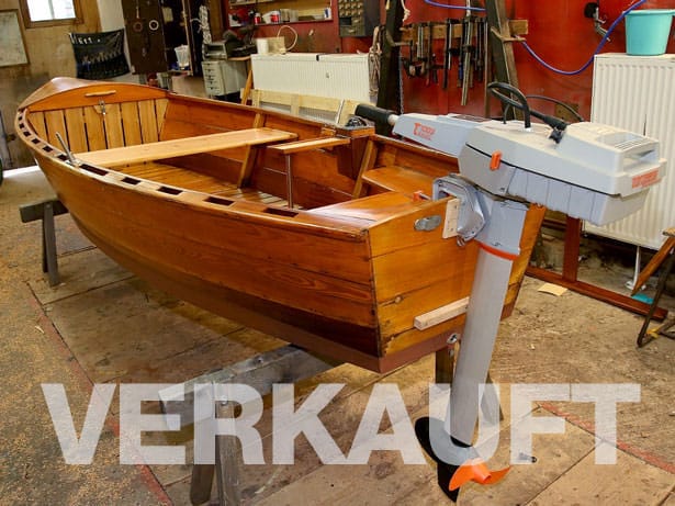 Holzruderboot verkauft!